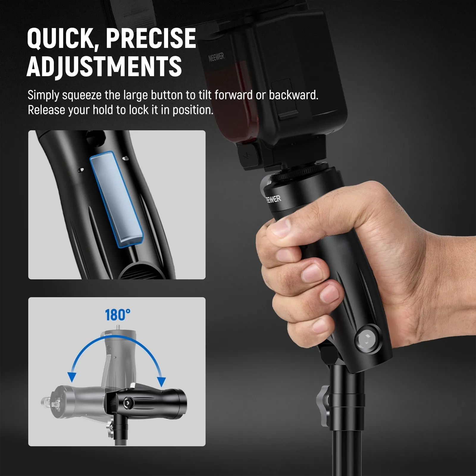 NEEWER GM14 Cold Shoe Flash Bracket Mount