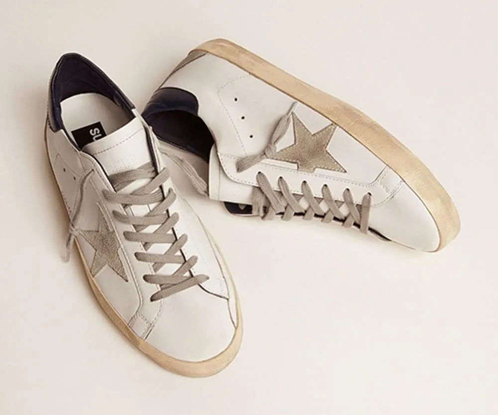 nesho Sneakers for Women Trendy Retro Leather Soft Trainers Breathable Hard-Wearing Rubber Sport Shoes