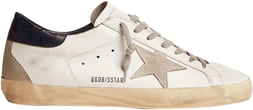 nesho Sneakers for Women Trendy Retro Leather Soft Trainers Breathable Hard-Wearing Rubber Sport Shoes