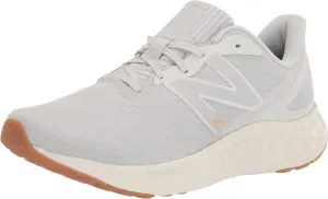 New Balance Women's Fresh Foam Arishi V4 Running Shoe, Summer Fog/Nimbus Cloud/Light Gold Metallic, 7