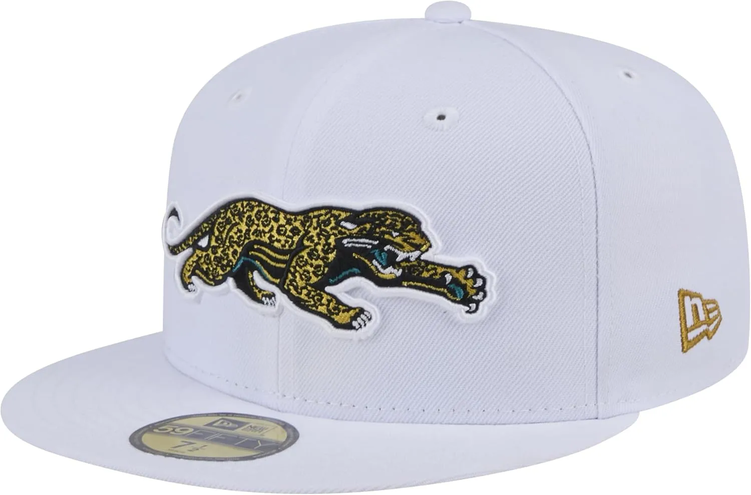 New Era Men's White Jacksonville Jaguars Throwback Crawl Omaha 59FIFTY Fitted Hat