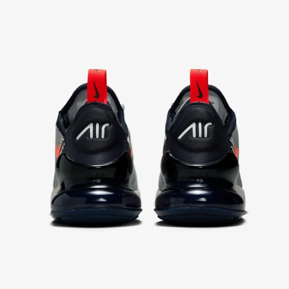 Nike Air Max 270 Big Kids' Shoes (943345-028, Light Smoke Grey/Dark Obsidian/Phantom/Bright Crimson)