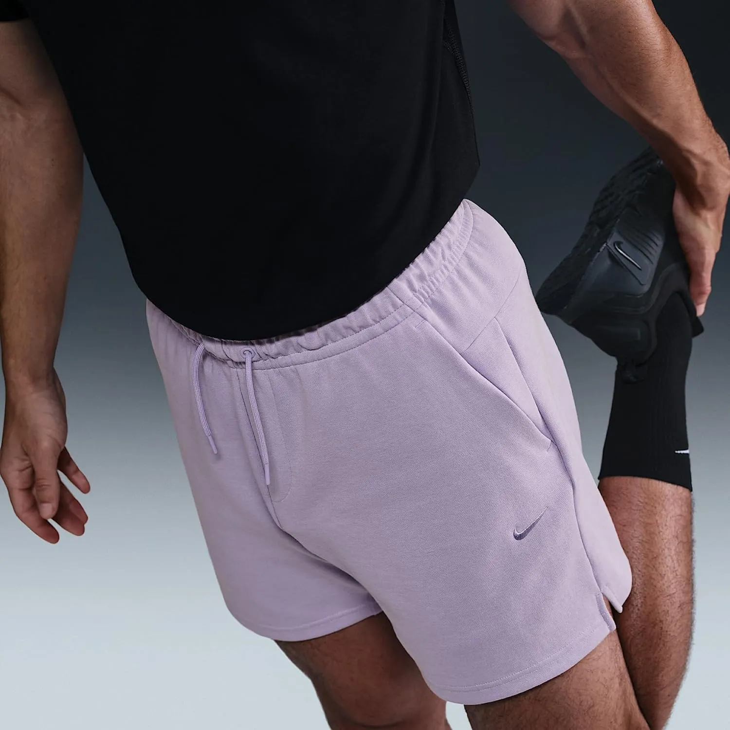 Nike Primary Fleece Men's 7" Dri-FIT UV Unlined Performance Shorts (FZ0961-515, Hydrangeas/Heather/Hydrangeas)