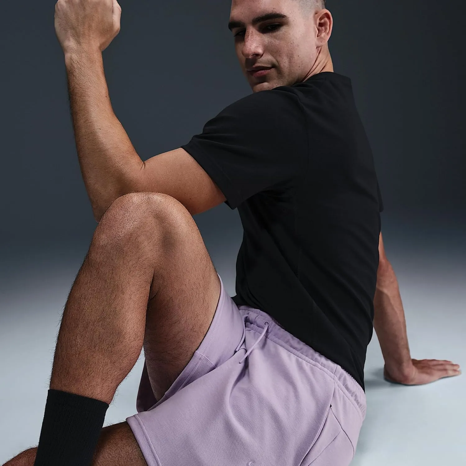 Nike Primary Fleece Men's 7" Dri-FIT UV Unlined Performance Shorts (FZ0961-515, Hydrangeas/Heather/Hydrangeas)
