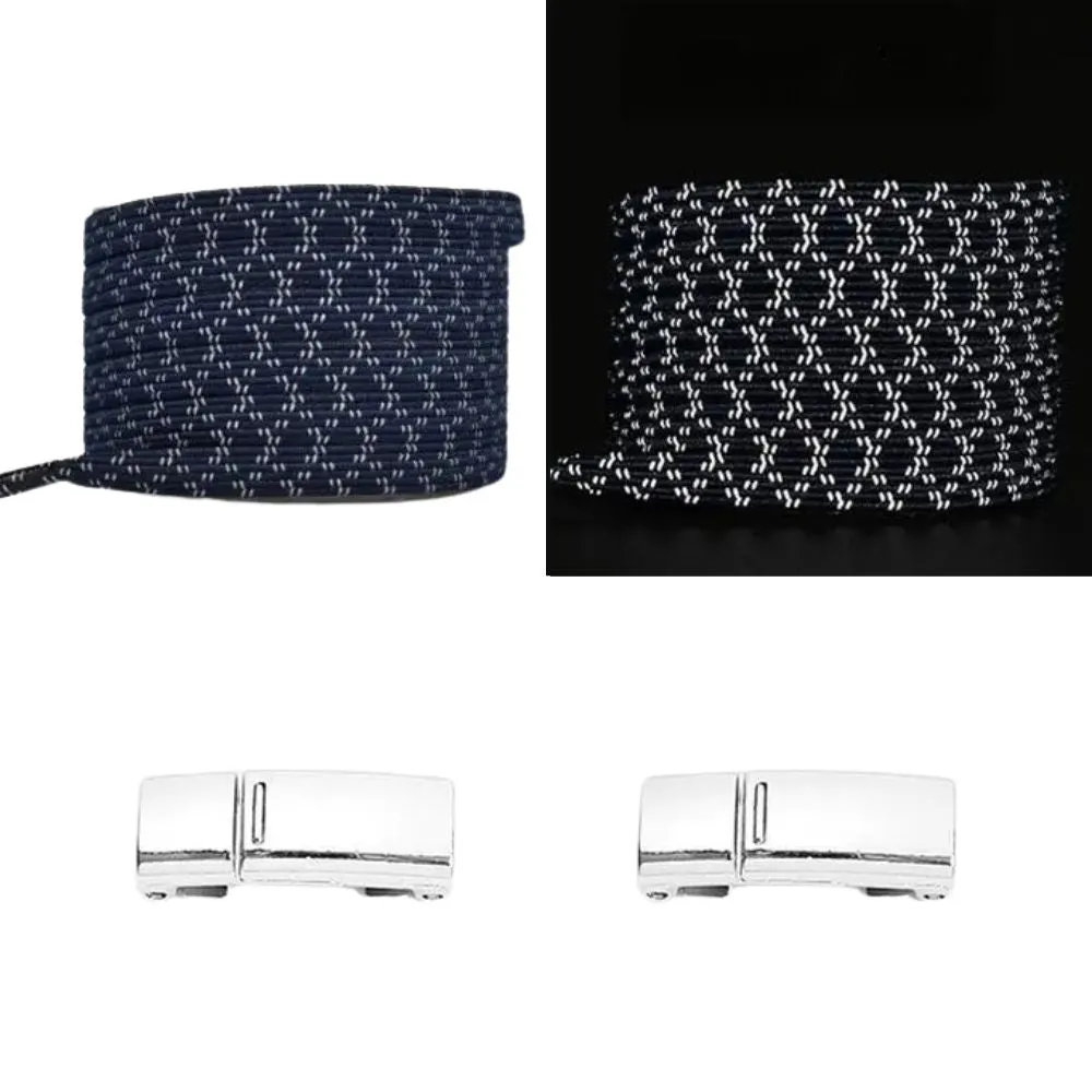 No tie shoelaces reflective 6 mm magnet