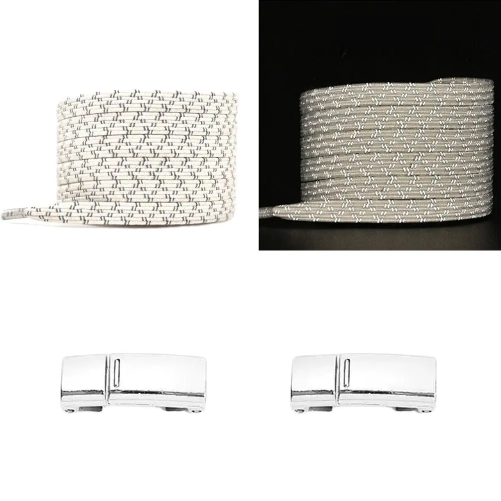 No tie shoelaces reflective 6 mm magnet