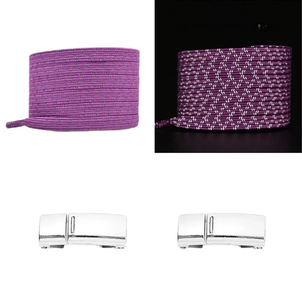 No tie shoelaces reflective 6 mm magnet