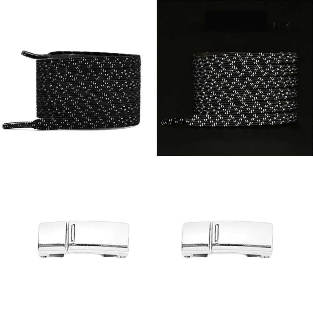 No tie shoelaces reflective 6 mm magnet