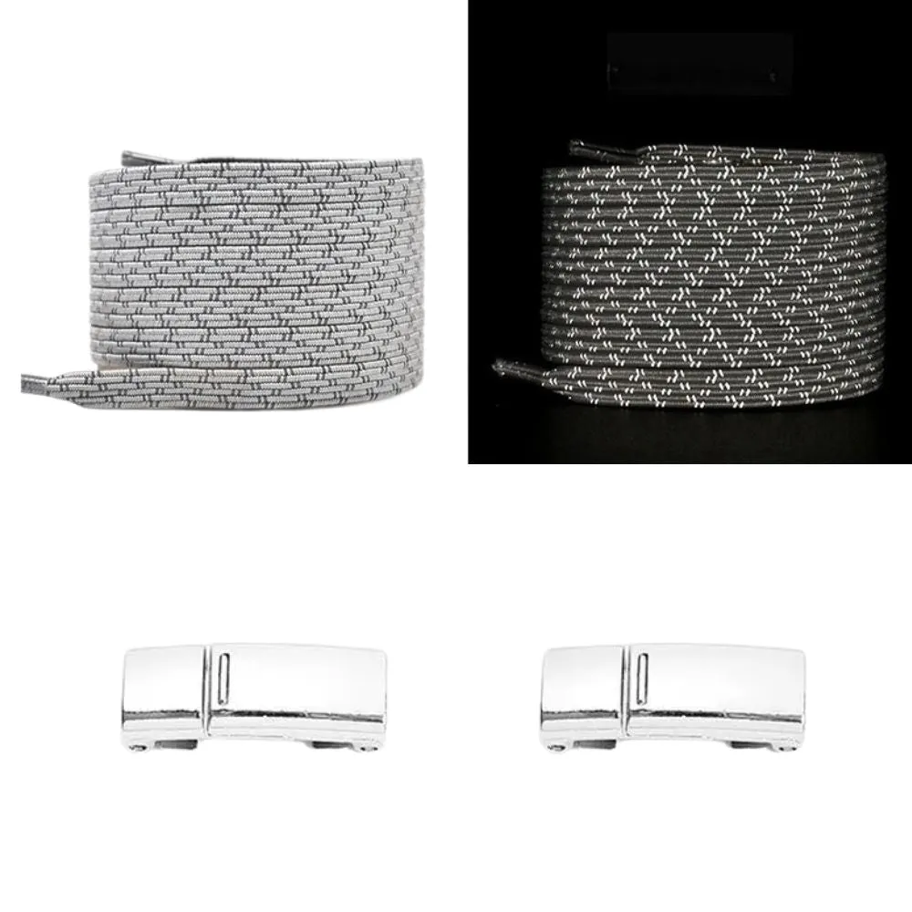 No tie shoelaces reflective 6 mm magnet