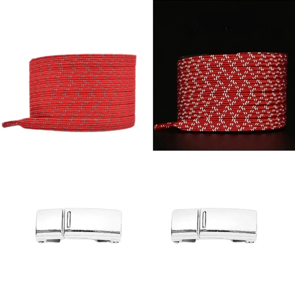 No tie shoelaces reflective 6 mm magnet