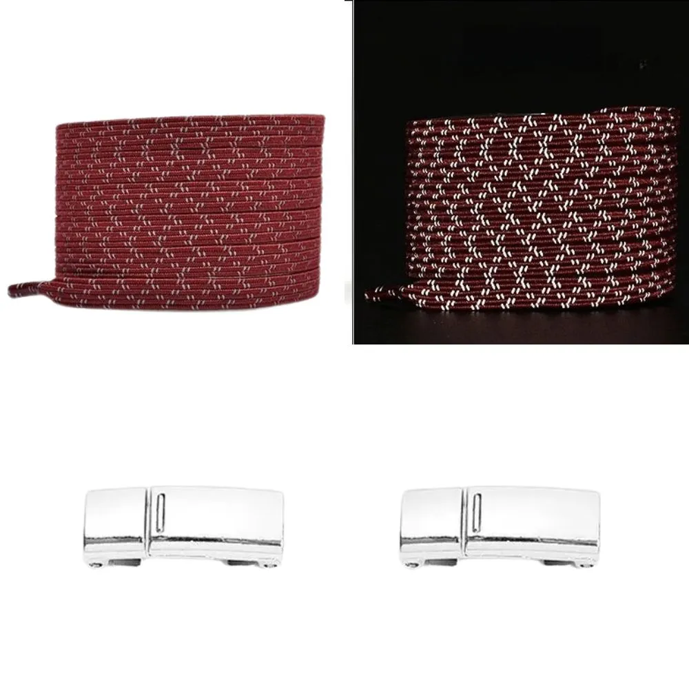No tie shoelaces reflective 6 mm magnet