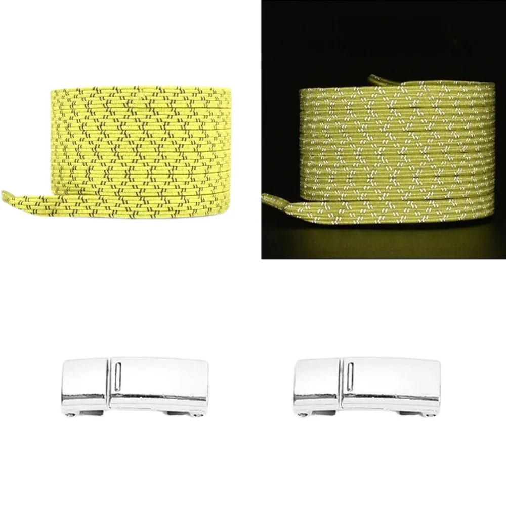 No tie shoelaces reflective 6 mm magnet