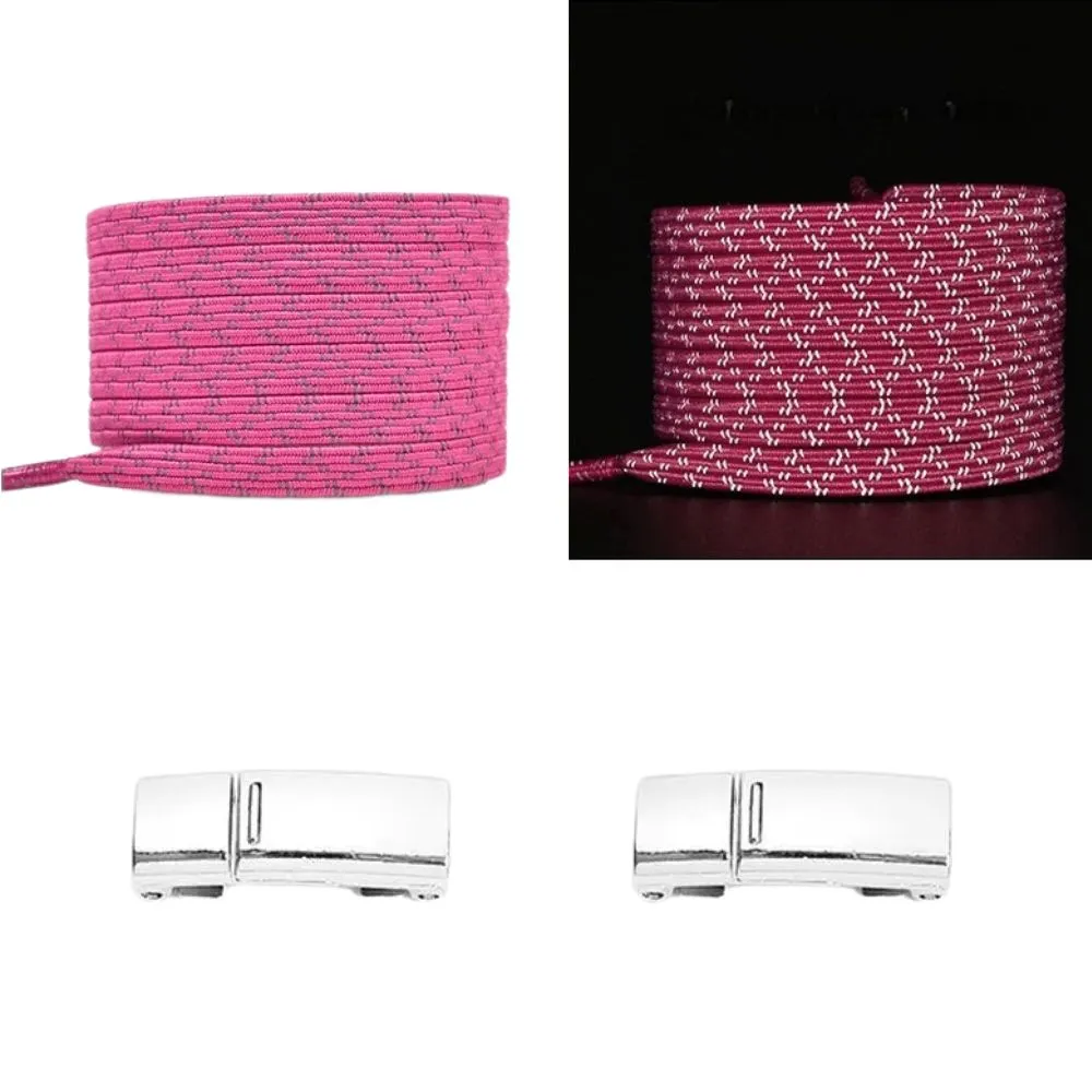 No tie shoelaces reflective 6 mm magnet