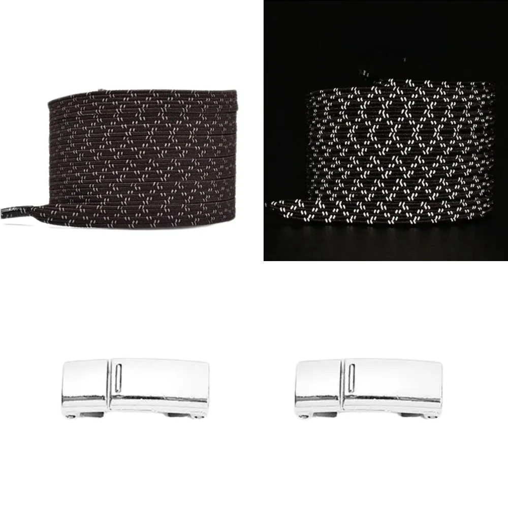 No tie shoelaces reflective 6 mm magnet