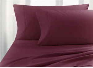 Novara King Size - 4pc Sheet Set - Purple - Poly-Cotton Blend, 300TC, Hospitality Grade, Comfortable and Durability - by Pacific Linens (Purple)