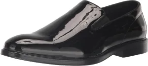 Nunn Bush Men's Centro Flex Plain Toe Slip on Formal Black Patent Loafer