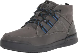 Nunn Bush Men's Tour Work Sneaker Boot with Slip Resistent Rubber Sole Chukka, Charcoal, 13 Wide