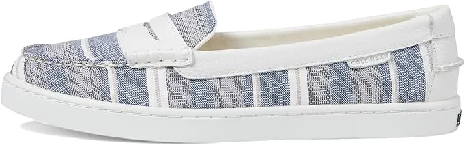 On Loafers Canvas/White Instant help Rounded Blue/Ivory Cole Nantucket Toe Slip Stripe Haan Automated