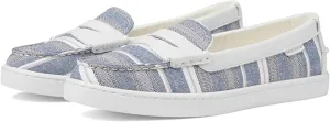 On Loafers Canvas/White Instant help Rounded Blue/Ivory Cole Nantucket Toe Slip Stripe Haan Automated