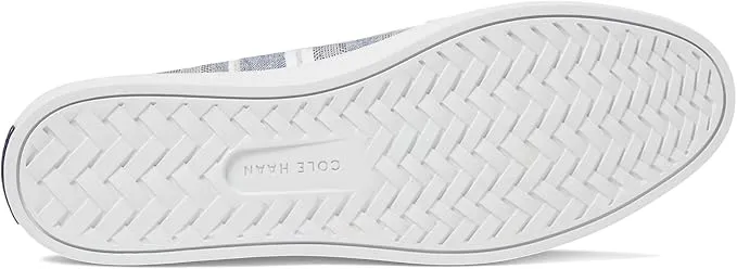 On Loafers Canvas/White Instant help Rounded Blue/Ivory Cole Nantucket Toe Slip Stripe Haan Automated