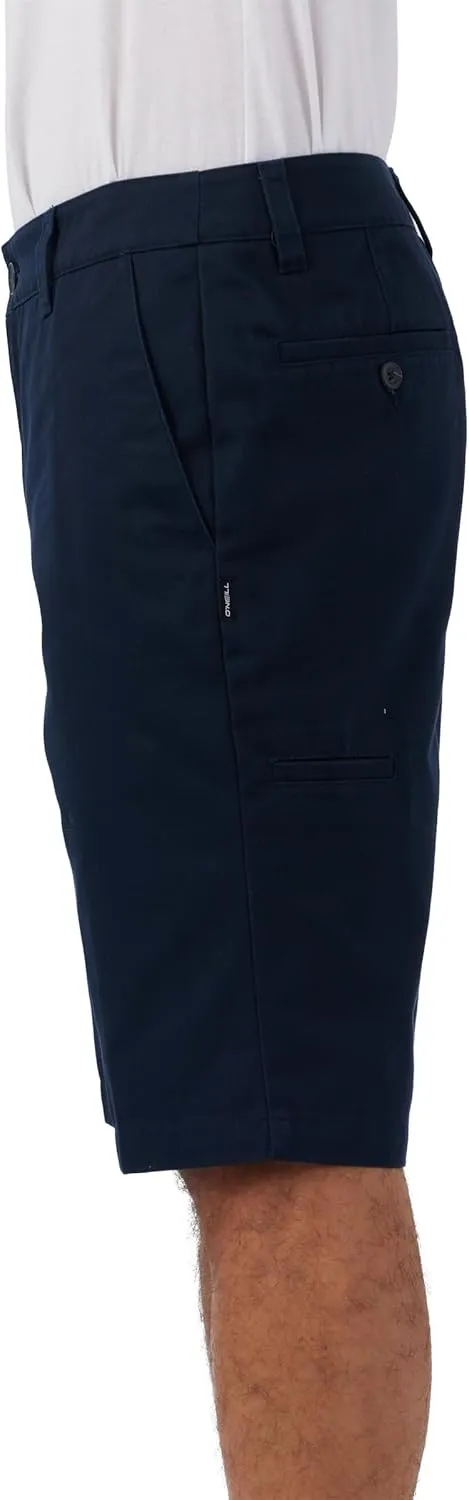 O'NEILL Men's Khaki Shorts -Stretch 22 Inch Outseam Chino Shorts Men-Classic Shorts for Men-Comfortable and Versatile