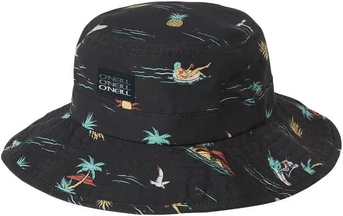 O'NEILL Men's Wetlands Wide Brim Bucket Hat - Bushmaster Hats for Men - Comfortable Fishing Hat or Beach Hat with Drawcord