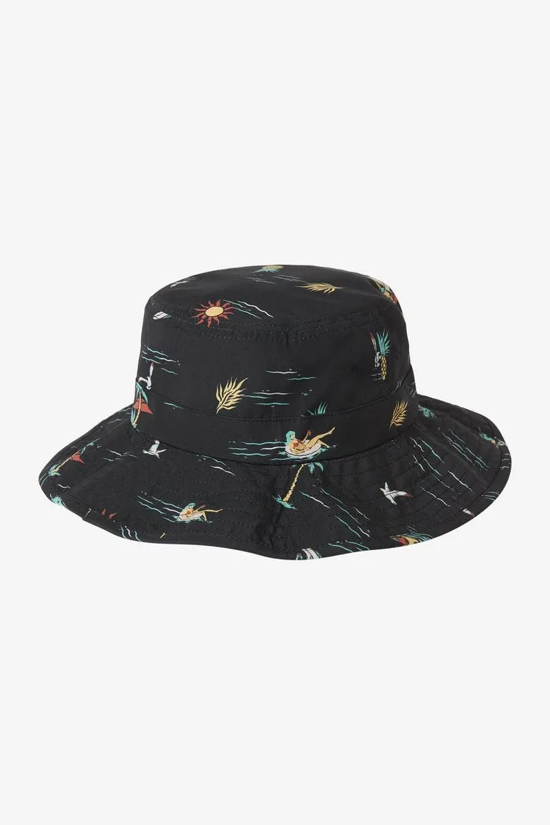 O'NEILL Men's Wetlands Wide Brim Bucket Hat - Bushmaster Hats for Men - Comfortable Fishing Hat or Beach Hat with Drawcord