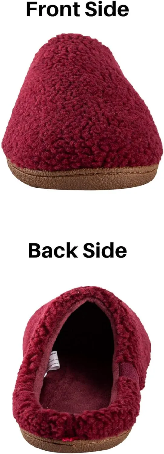 Oooh Yeah Men’s Non-Slip Solid Sherpa Fuzzy Slippers, Soft Cozy Fashion House Slippers for Indoor and Outdoor