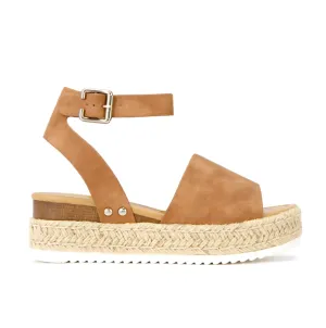 Open Brown Tan Espadrilles Rich Toe Ankle Soda Tan Nubuck) (11, Futuristic Topic Price-conscious Strap