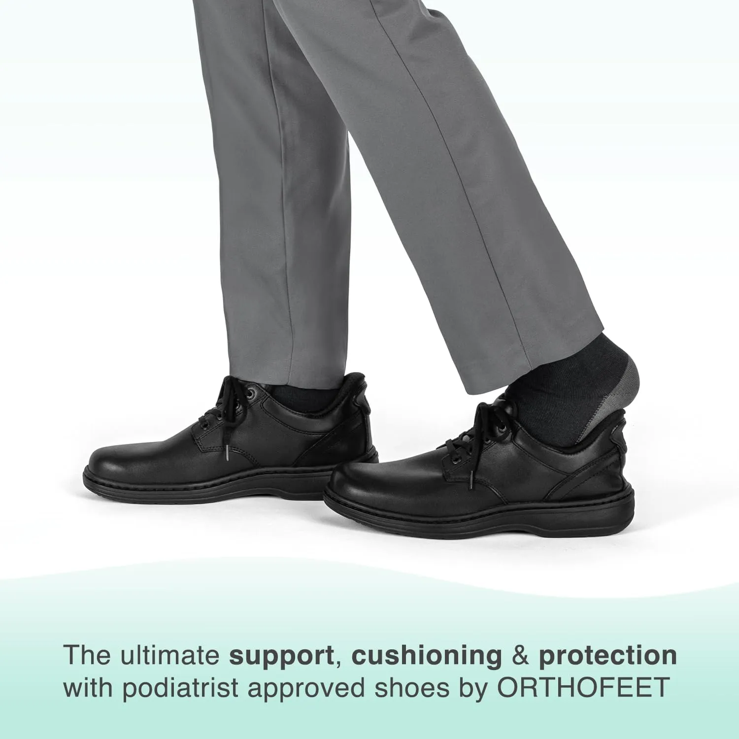 Orthofeet Men's Orthopedic Claude Hands-Free Casual Shoes for Foot Pain Relief