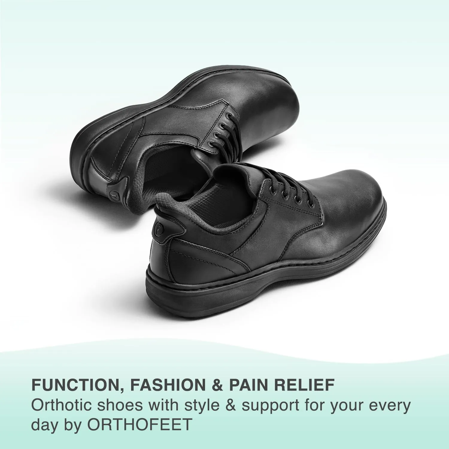 Orthofeet Men's Orthopedic Claude Hands-Free Casual Shoes for Foot Pain Relief