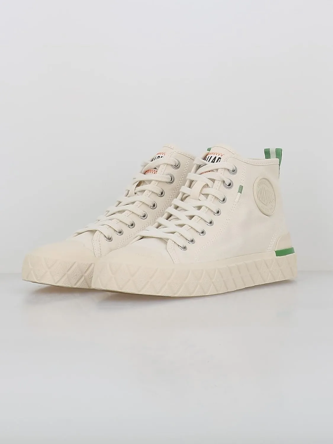 Palladium Unisex Palla Ace Mid Organic Canvas Lace Up Sneaker