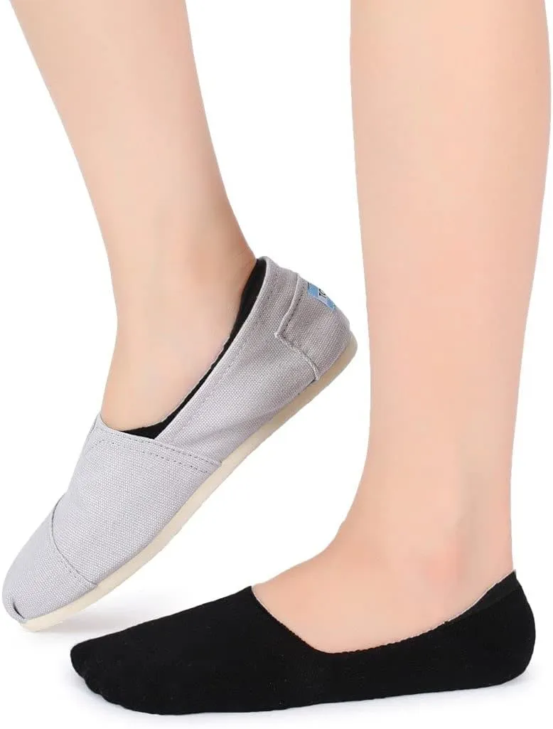 Pareberry Women's Thick Cushion Cotton Athletics Casual Low Cut Flat Non-Slip Boat Liner No Show Socks-5/10 Pack