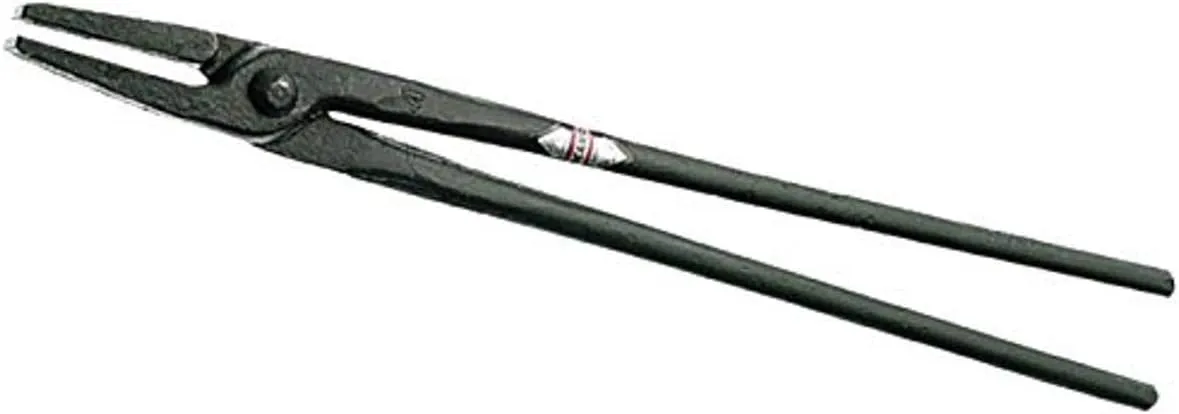Picard Blacksmith Tongs, Flat Nosed, 20" Long - C35 Steel, 1200g, For Material Thickness 13 to 14 mm, Blacksmith Forge, Blacksmith Tools