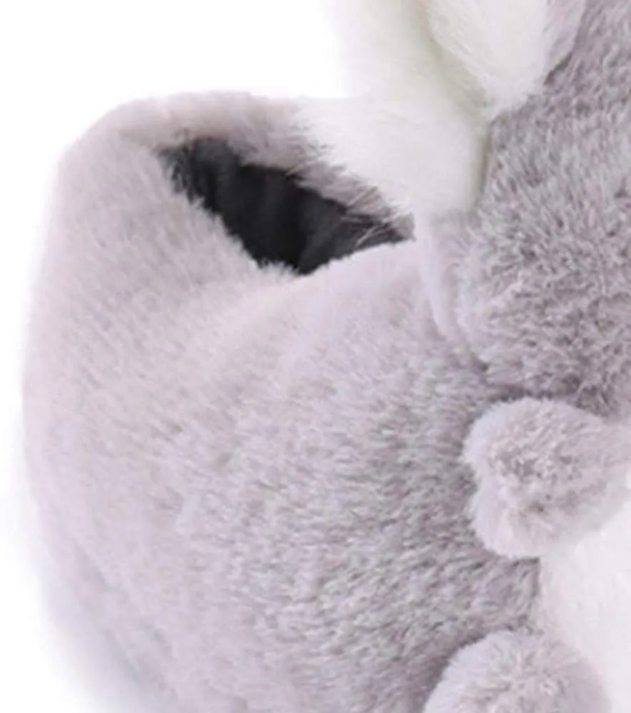 Plush Animal Slippers,Dinosaur Slippers with Anti-Skid Sole Soft Plush Slippers
