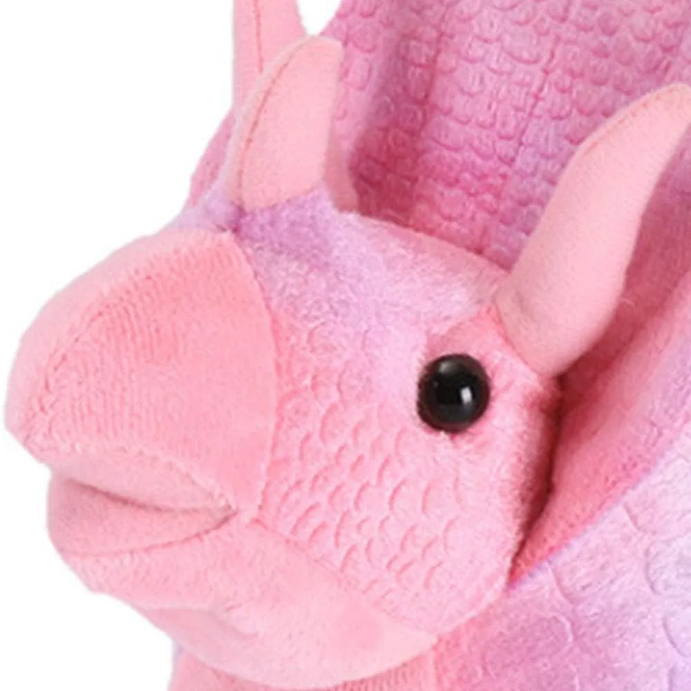 Plush Dinosaur Slippers, Pink, Unisex-Adults & Kids, Size 9-10.6, Anti-Skid Sole, Perfect for Home, Christmas, Halloween