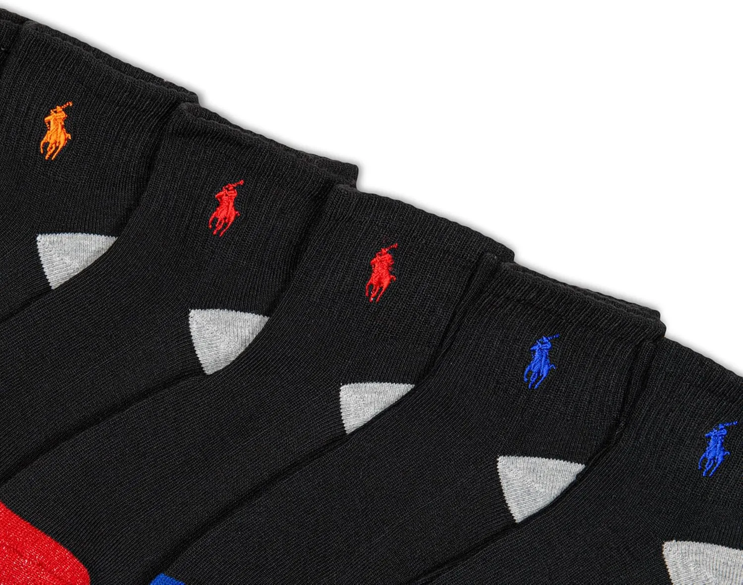 Polo Ralph Lauren Boys' Classic Sport Ankle Socks-6 Pair Pack-Soft Stretchy Yarn & Stay Up Top