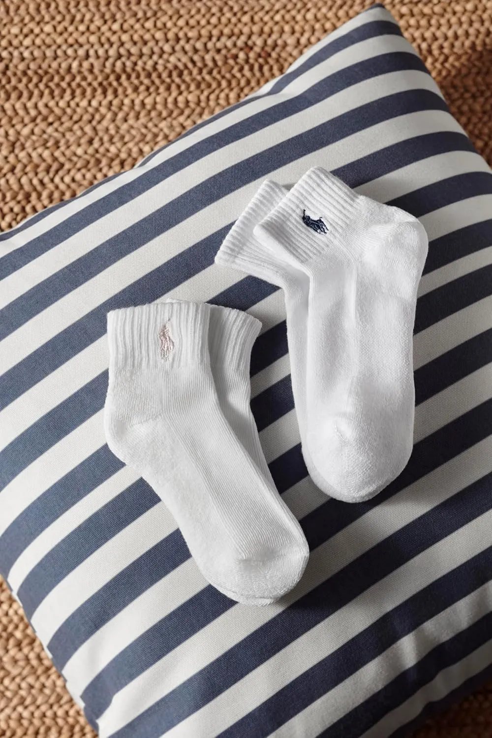 Polo Ralph Lauren Boys' Classic Sport Ankle Socks-6 Pair Pack-Soft Stretchy Yarn & Stay Up Top