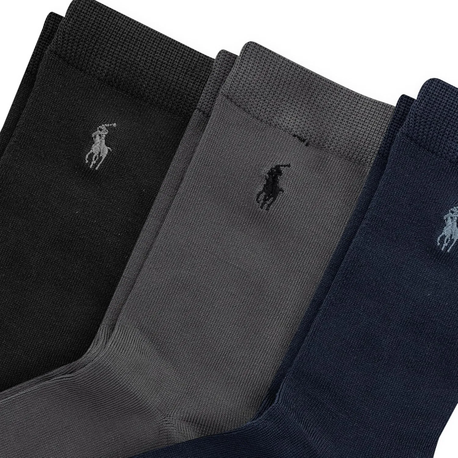 Polo Ralph Lauren Boys' Supersoft Dress Crew Socks-3 Pair Pack-Soft Yarn and Stay Up Top