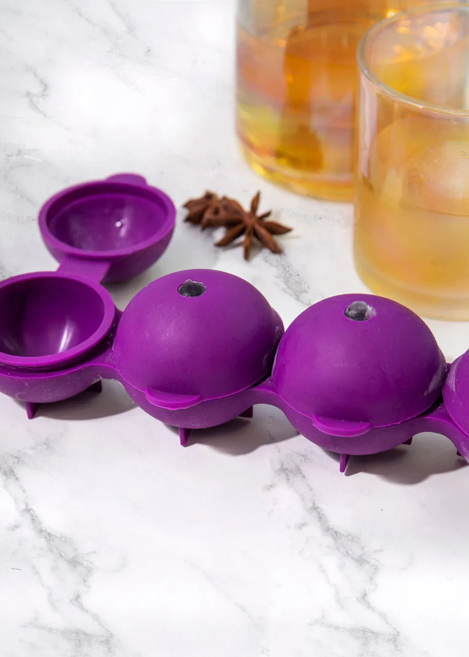 Purple Sphere Ice Cube Moulds