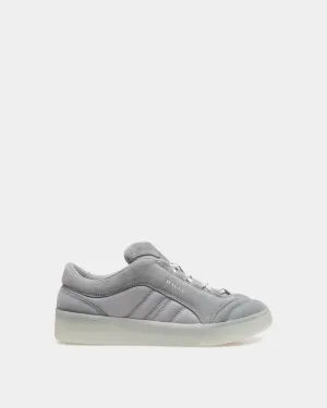 Raise Sneaker in Light Grey Suede Leather and Nylon