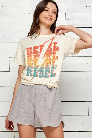 Rebel Rock N Roll Graphic Tee
