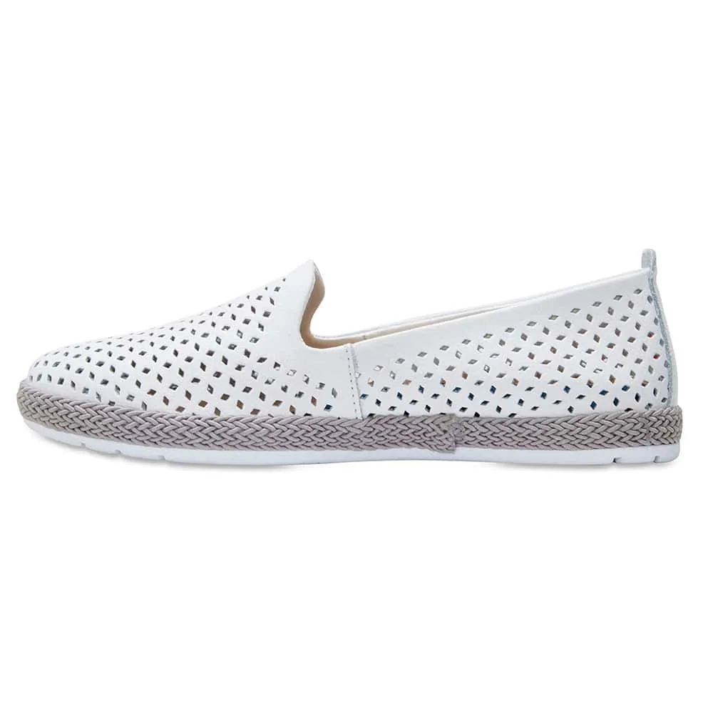 Ricky Loafer in White Leather