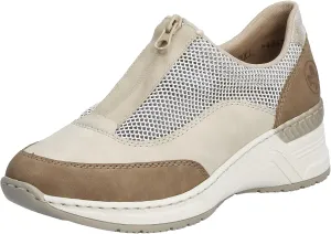 Rieker Women's N4357 Slippers, Beige Combi, 10 Women