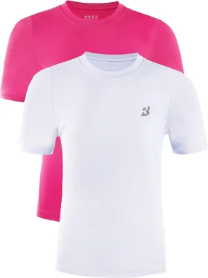 Roadbox Boys Compression Shirt, Youth Short Sleeve Undershirts for Basketball Baseball Soccer, Quick Dry Athletic Base Layer
