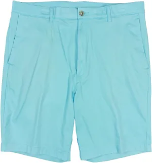 Roundtree & Yorke Men's Big and Tall Cotton Stretch Washed Chino Flat Front Shorts, 9" or 11" Inseam