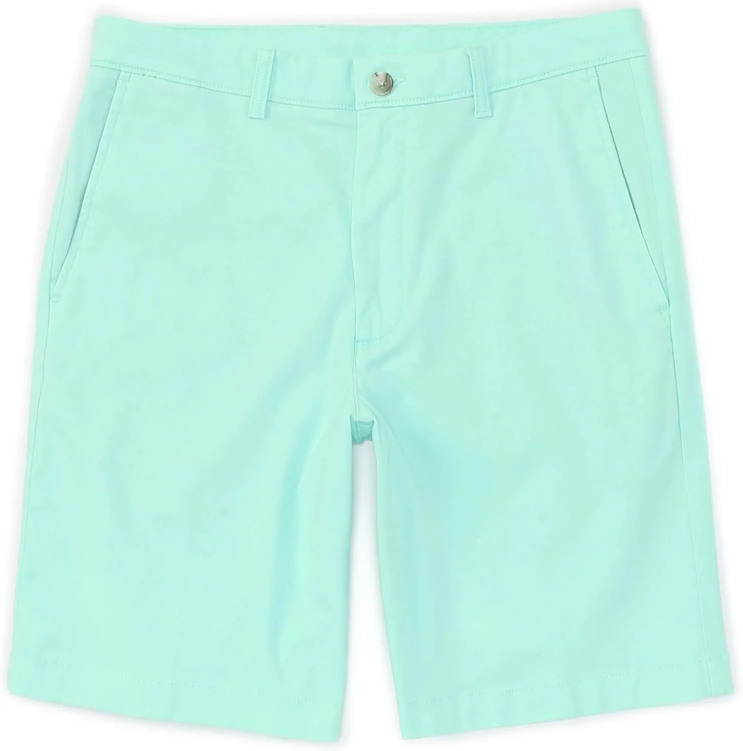 Roundtree & Yorke Men's Big and Tall Cotton Stretch Washed Chino Flat Front Shorts, 9" or 11" Inseam