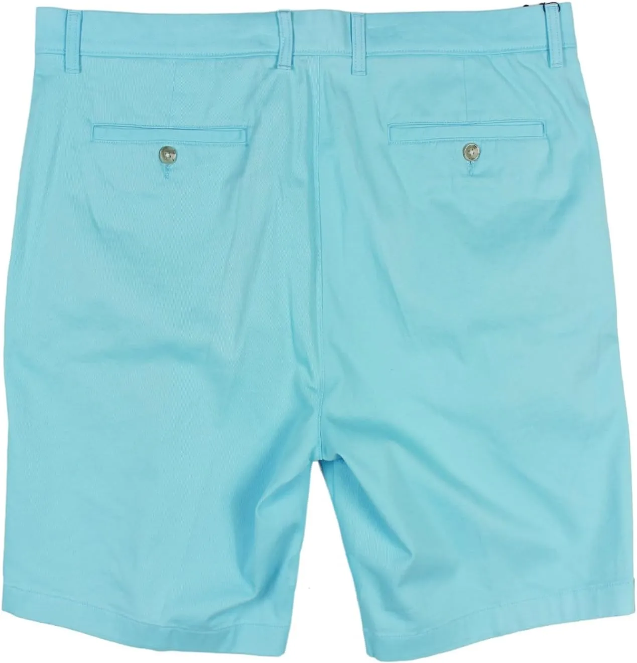 Roundtree & Yorke Men's Big and Tall Cotton Stretch Washed Chino Flat Front Shorts, 9" or 11" Inseam