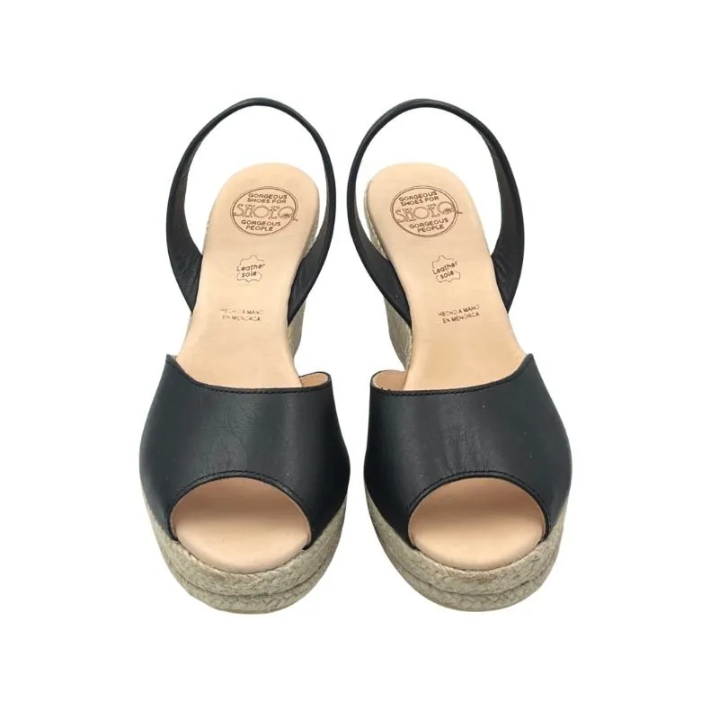 Roxy Espadrille Wedge in Charcoal