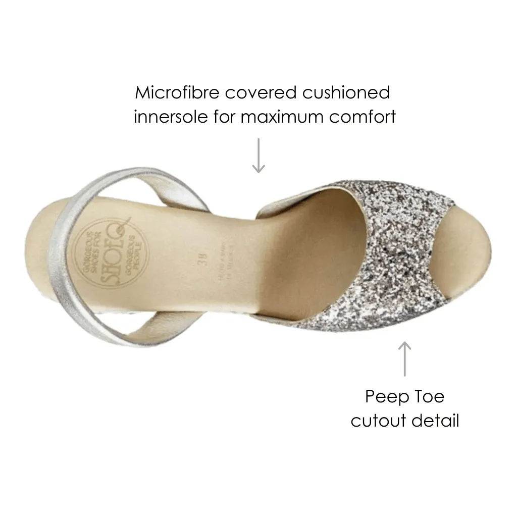 Roxy Wedge ('23 Edit) in Champagne Glitter